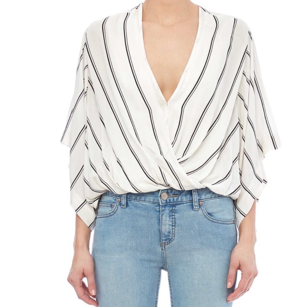 FREE PEOPLE Stripe Blouse